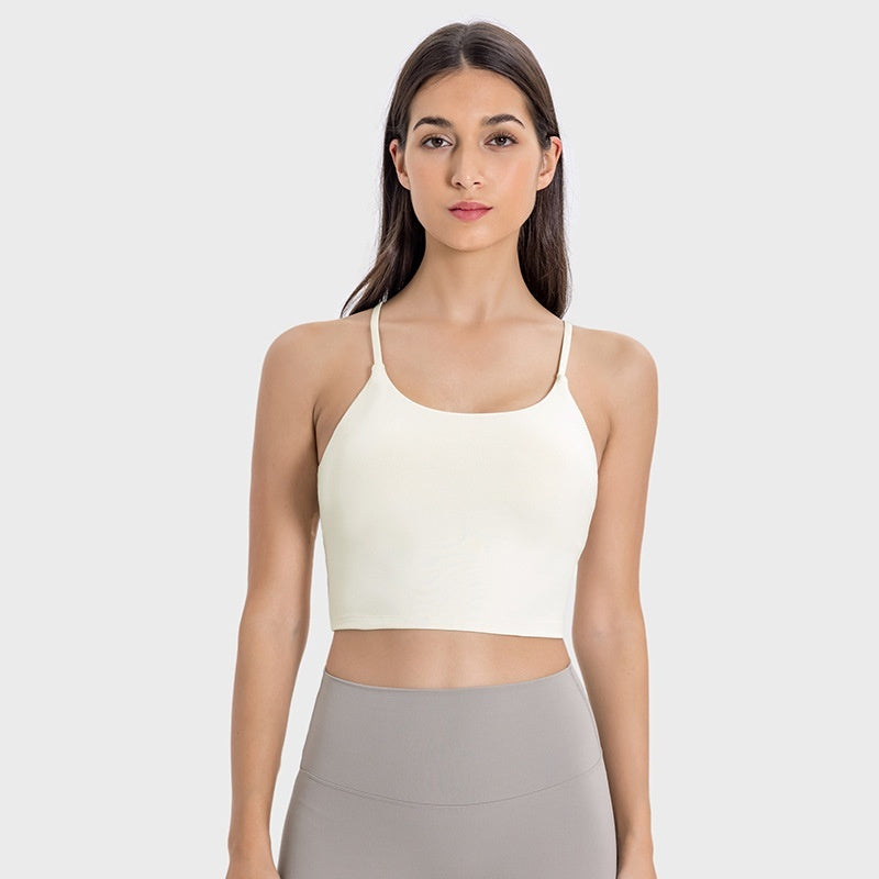 Women's Seamless Activewear Sports Bra Crop Top with Removable Padding for Yoga and Training