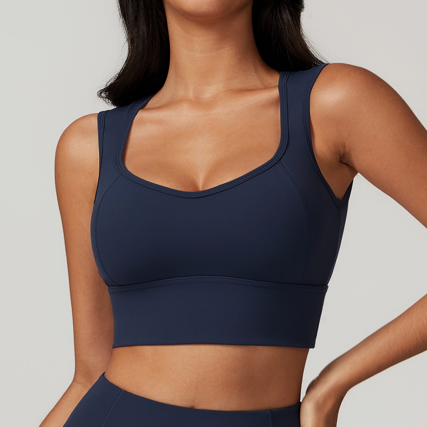 Brushed Back Supportive Activewear Crop Top for Everyday Workouts