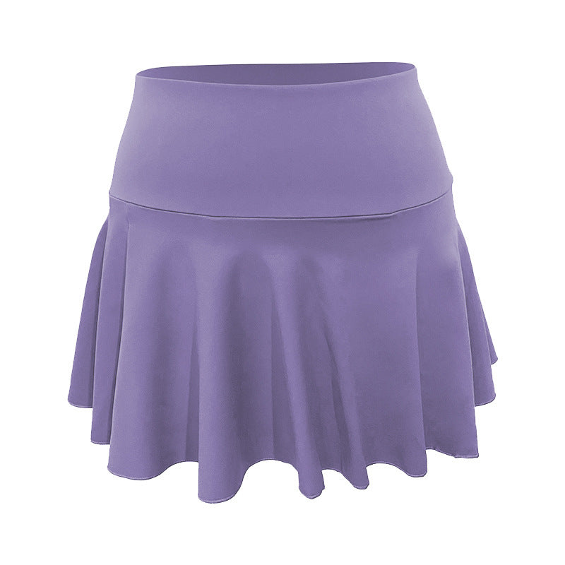 Dynamic Pleated Athletic Skirt with Integrated Shorts for Sport and Leisure