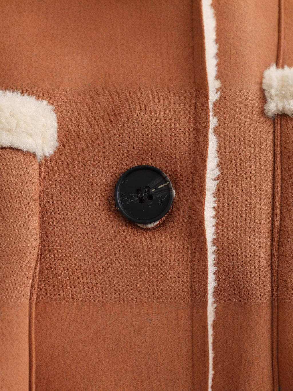 Cozy Camel Faux Shearling Double Sided Baggy Winter Jacket