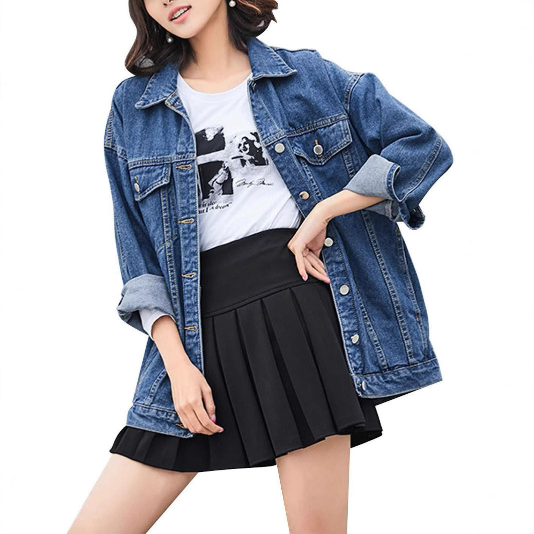 Effortless Oversized Denim Jacket Long Sleeve for Casual Everyday Style
