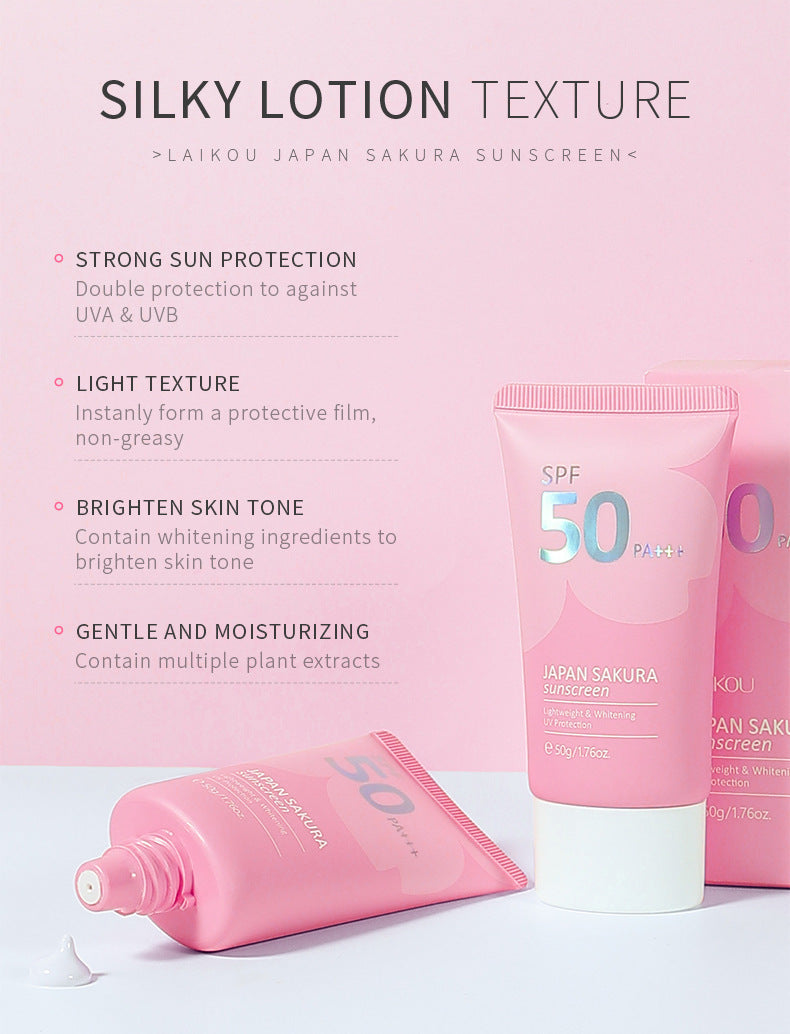 Japan Sakura Sunscreen SPF 50 PA+++ | Whitening