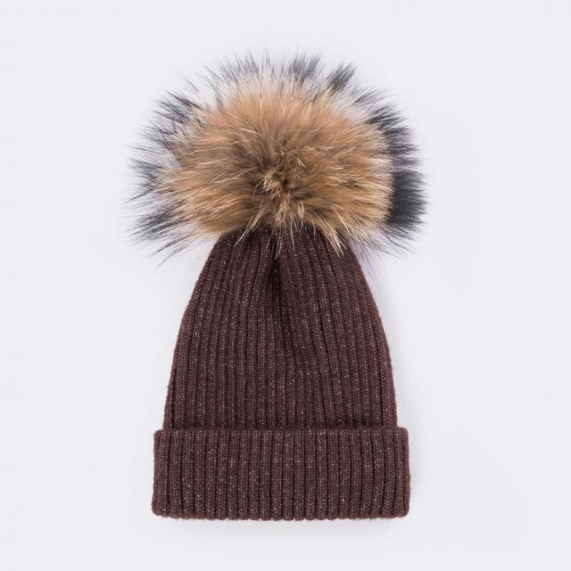 Cozy Knit Pompom Beanie Hat for Winter Warmth