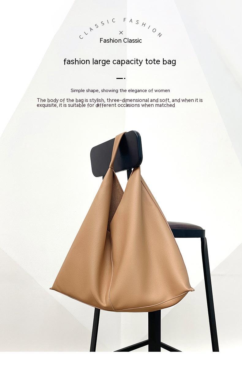 Soft Leather Slouchy Shoulder Bag - Everyday Tote