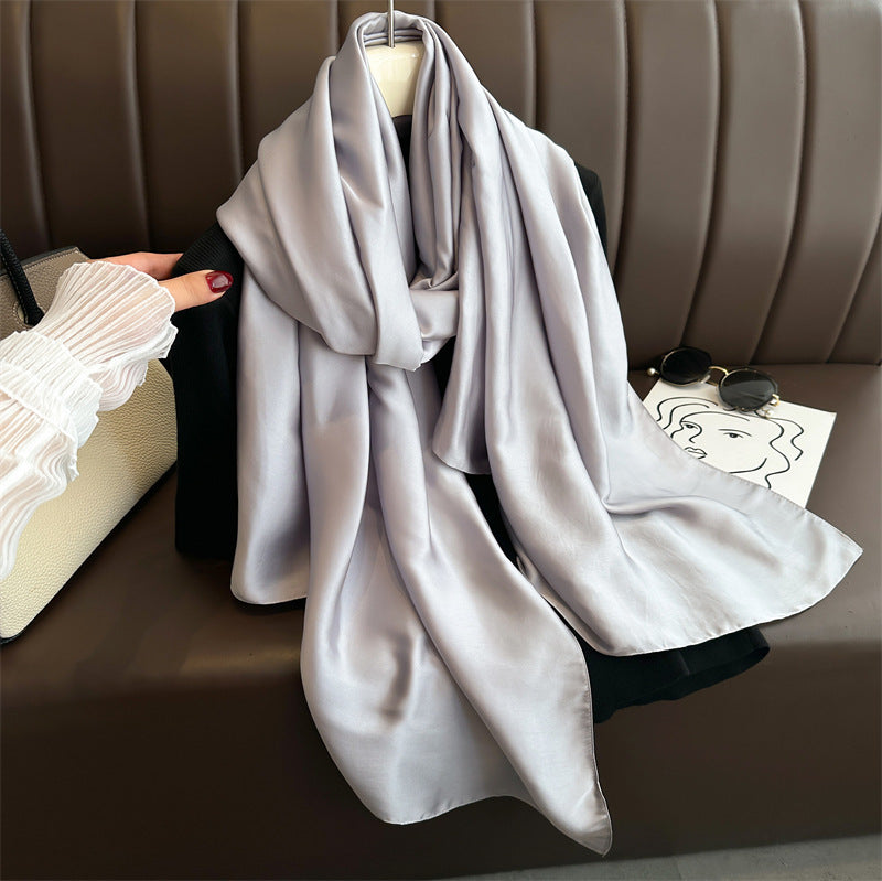 Soft Solid Scarf - Versatile Polyester Wrap