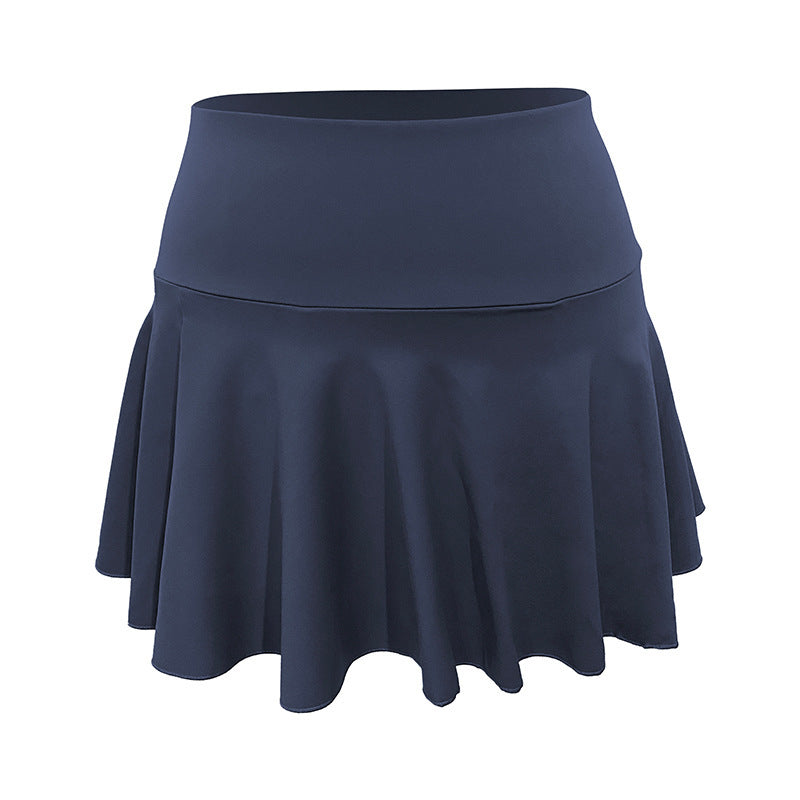 Dynamic Pleated Athletic Skirt with Integrated Shorts for Sport and Leisure