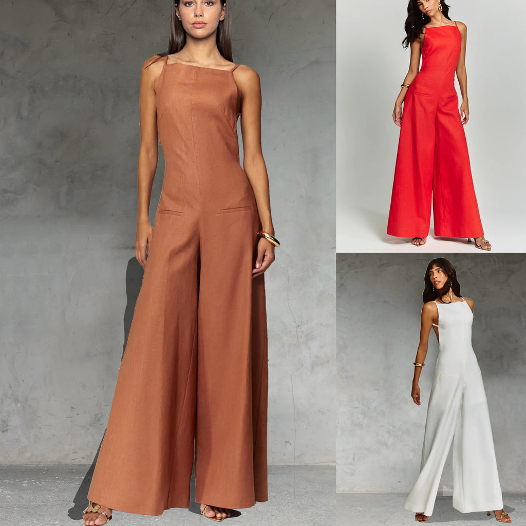 Chic Sleeveless Wide Leg Jumpsuit - Perfect for Spring & Summer