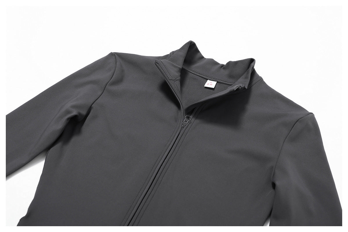 Cozy Fleece Lined Long Sleeve Activewear Jumpsuit for Winter Workouts and Leisure