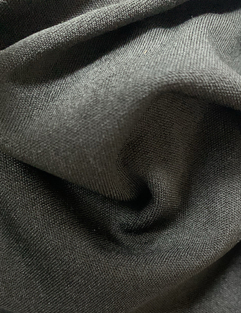 Elegant Off Shoulder Black Jumpsuit with Flowy Wide Leg Overlay for Women