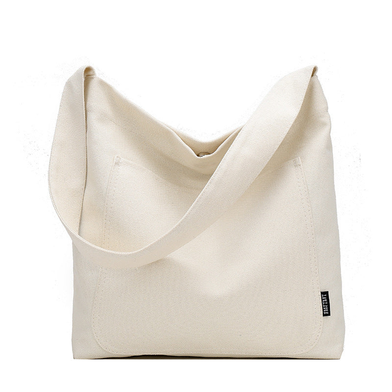 Minimalist Canvas Shoulder Bag - Large & Stylish