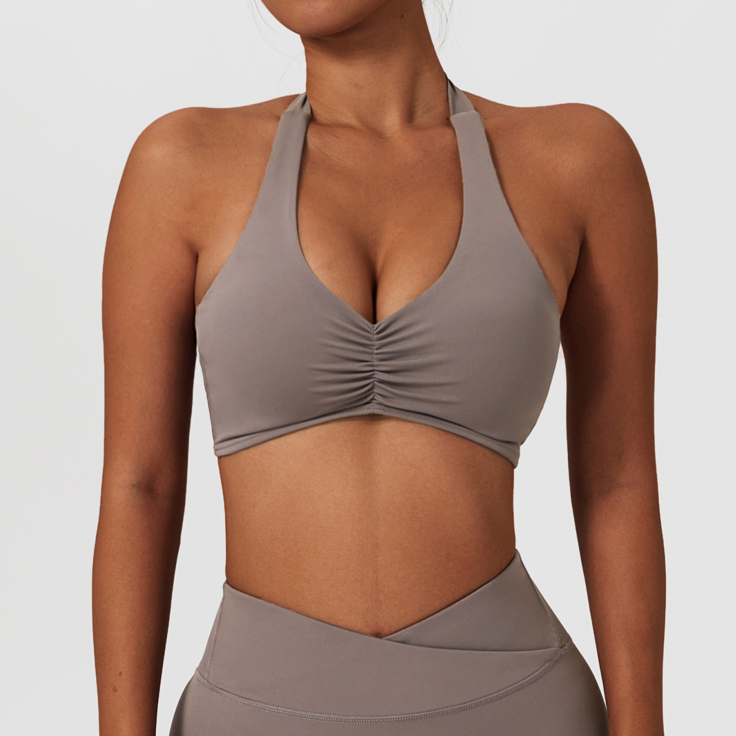 Supportive Halter Neck Sports Bra for Active Lifestyle Workouts