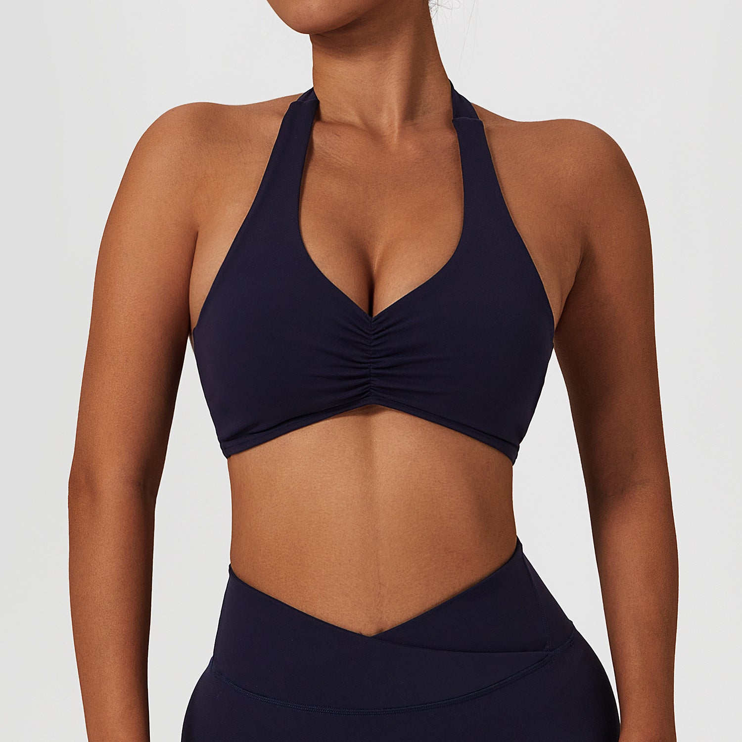 Supportive Halter Neck Sports Bra for Active Lifestyle Workouts