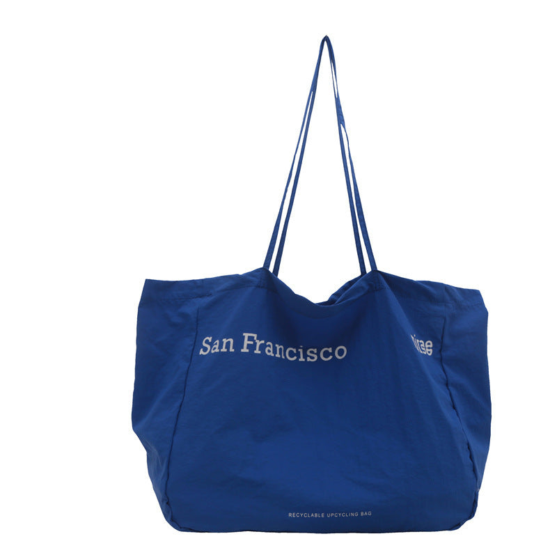 Fashion Letter Print Large Capacity Tote Bag for Daily Style