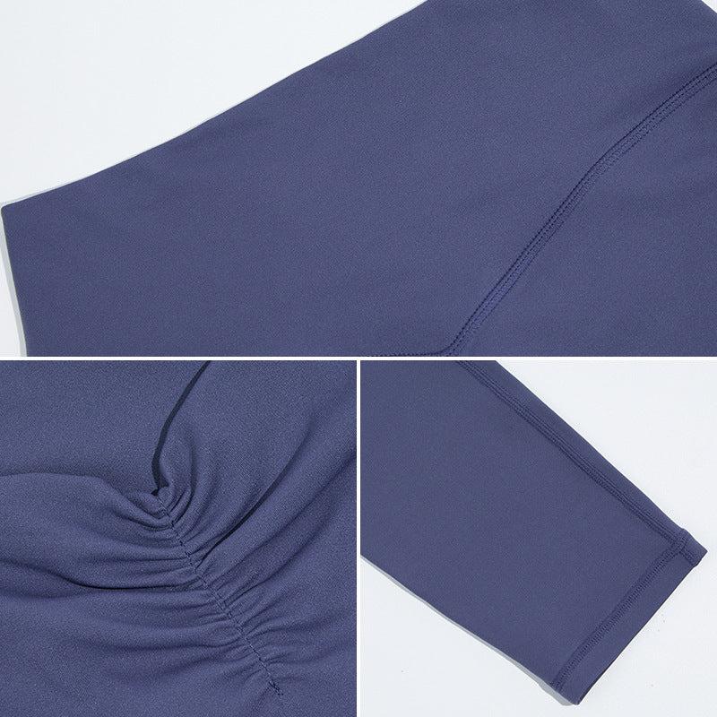 Women's One-Shoulder Yoga Set - High Waist Leggings & Bra