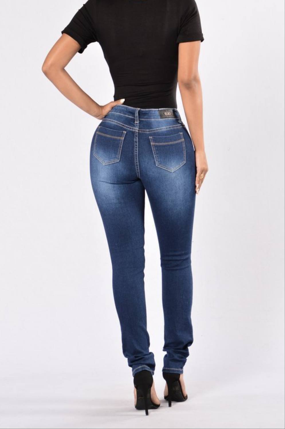 New style denim trousers with ripped jeans