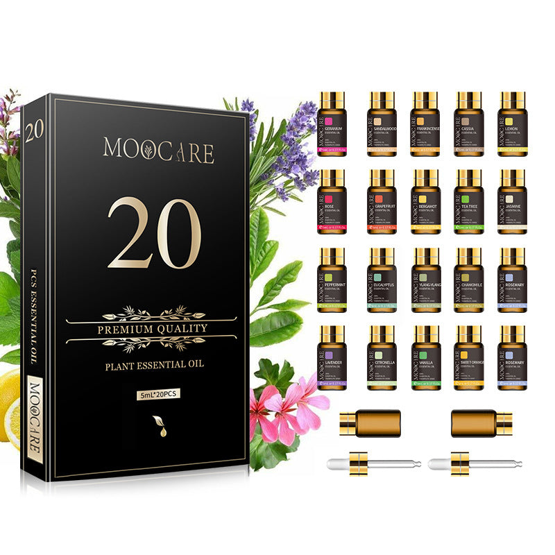 Therapeutic Grade Essential Oil Set - 20 Pure Aromas
