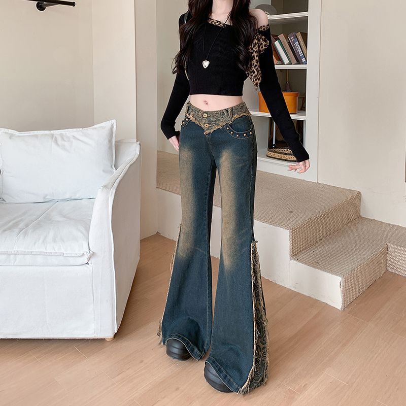 Roxie Vintage V-Waist Flare Jeans