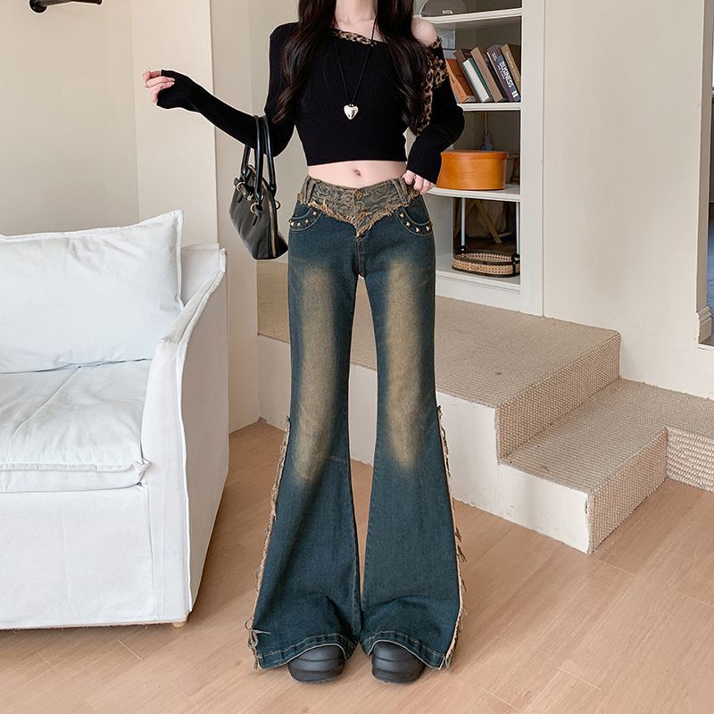 Roxie Vintage V-Waist Flare Jeans