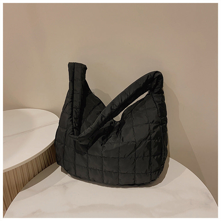 Chic Quilted Puffer Tote Bag - Spacious & Stylish