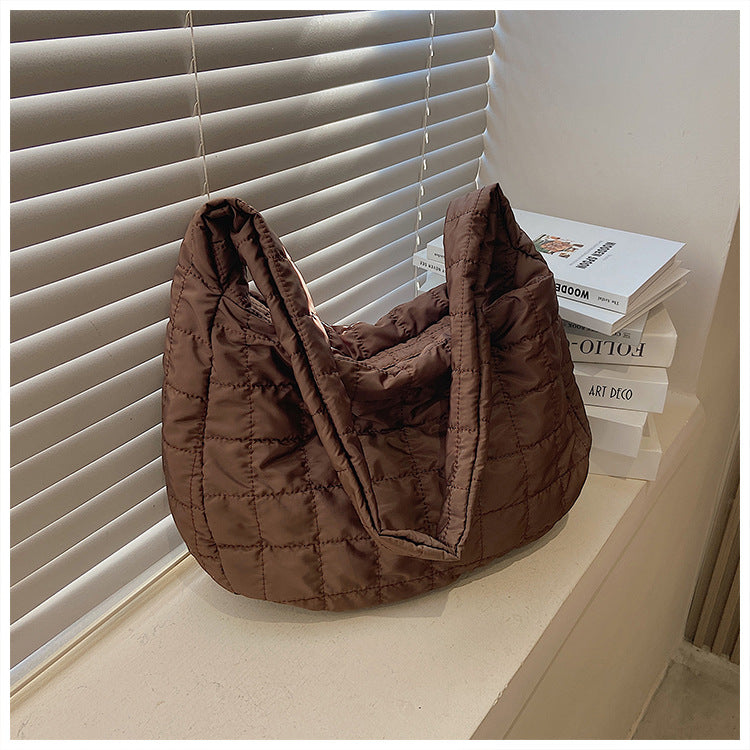 Chic Quilted Puffer Tote Bag - Spacious & Stylish