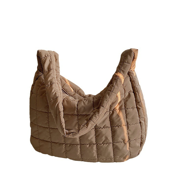 Chic Quilted Puffer Tote Bag - Spacious & Stylish