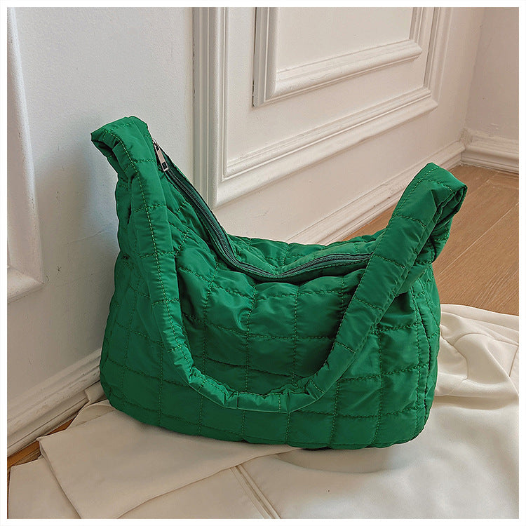 Chic Quilted Puffer Tote Bag - Spacious & Stylish