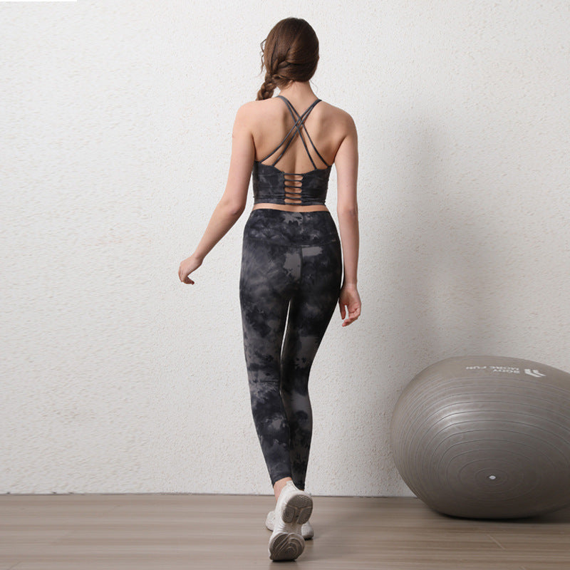 Comfortable Quick Dry Breathable Tie Dye Activewear Yoga Set