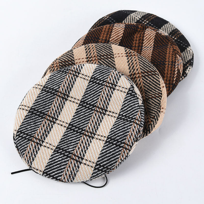 Excellent Quality Plaid Wool Beret for Women