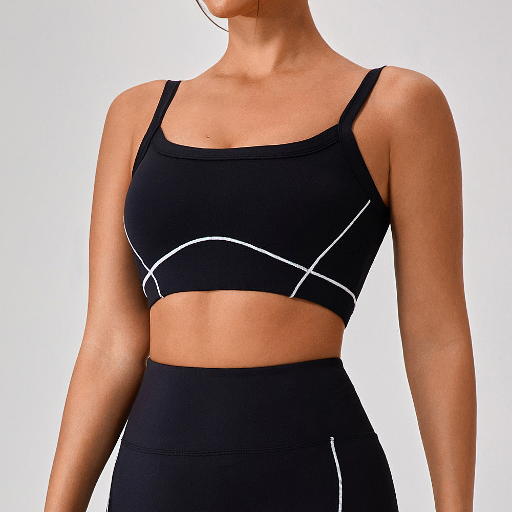 Shockproof Moisture-Wicking Sports Bra for Fitness and Active Lifestyles