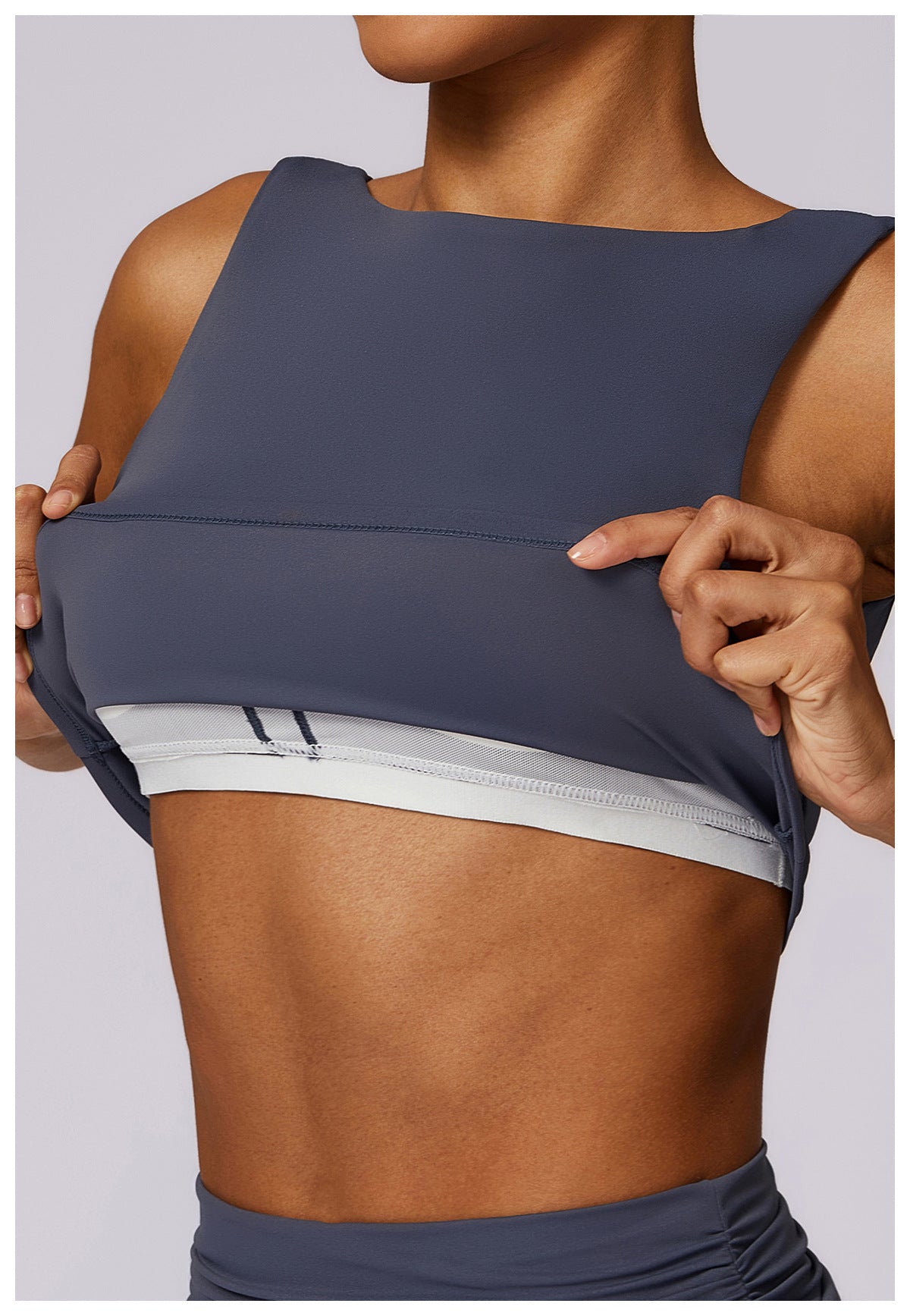 Soft Stretchy Activewear Sleeveless Crop Top and High Waist Flare Leggings Set