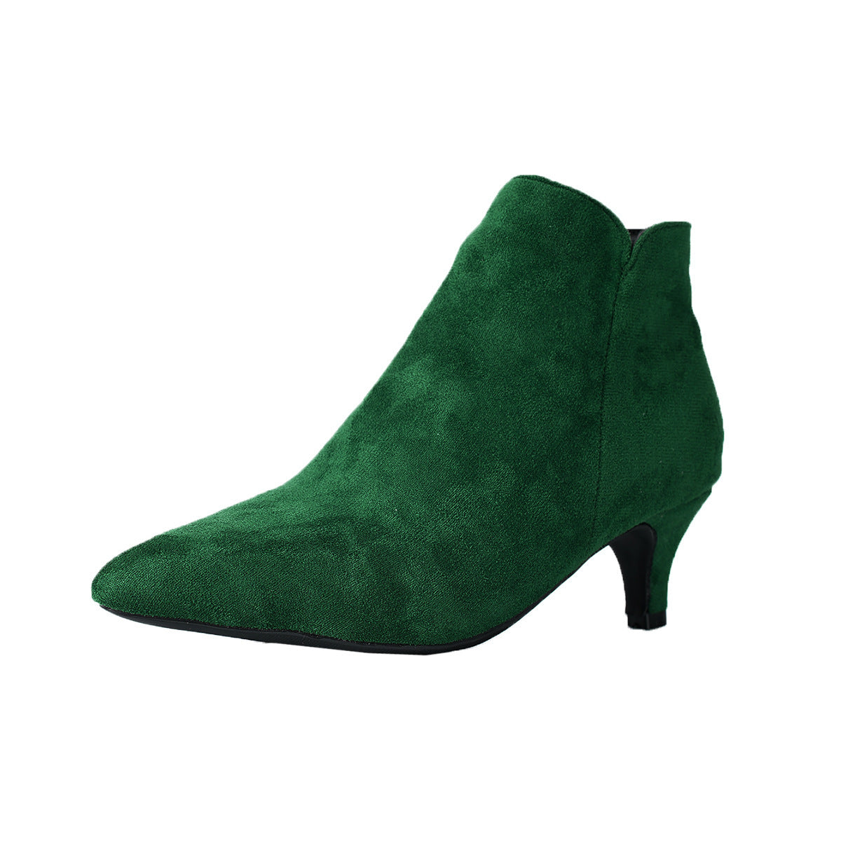 Chic Suede Pointed-Toe Stiletto Ankle Boots