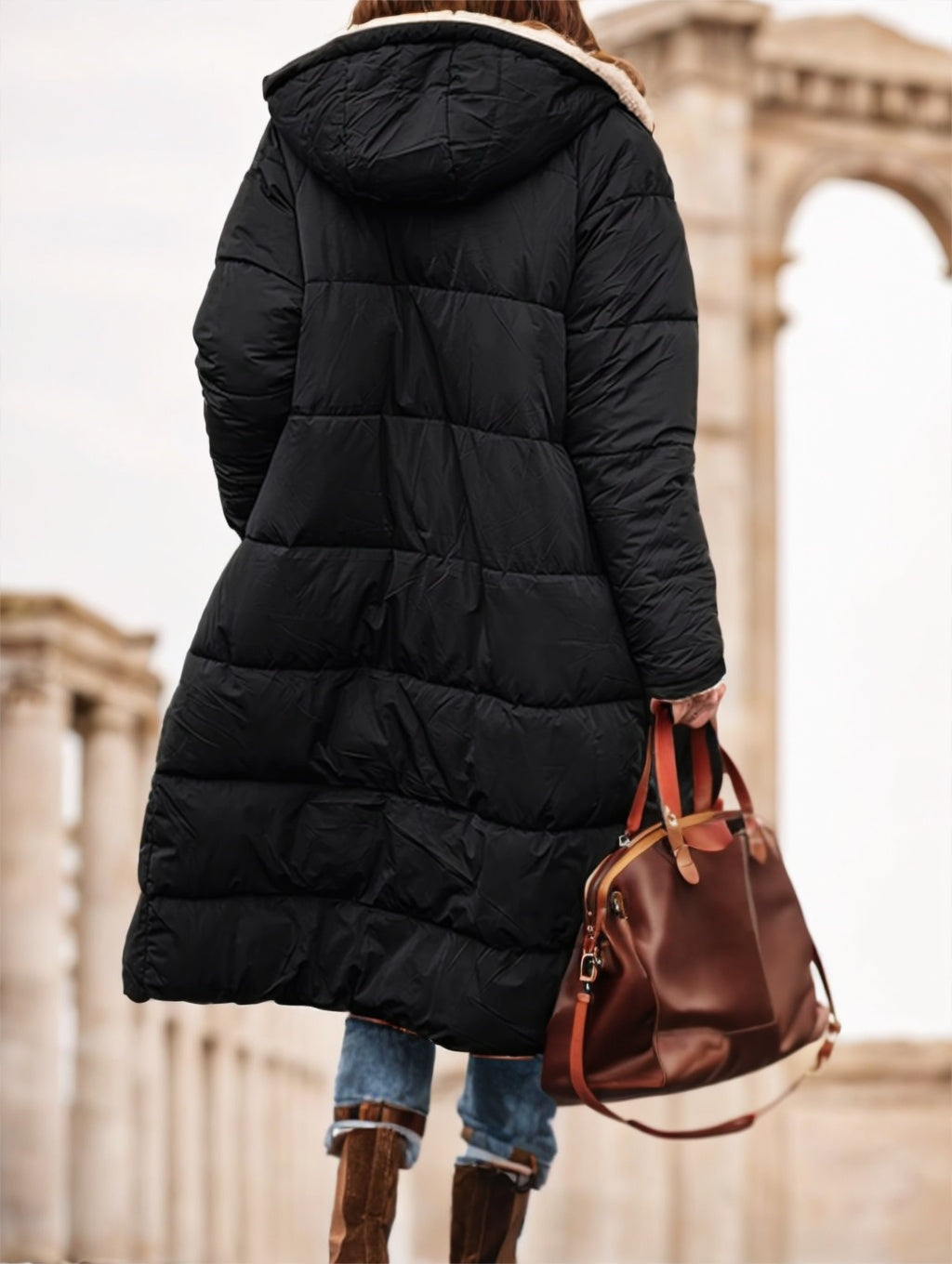 Cozy Quilted Sherpa Lined Winter Coat for Everyday Style