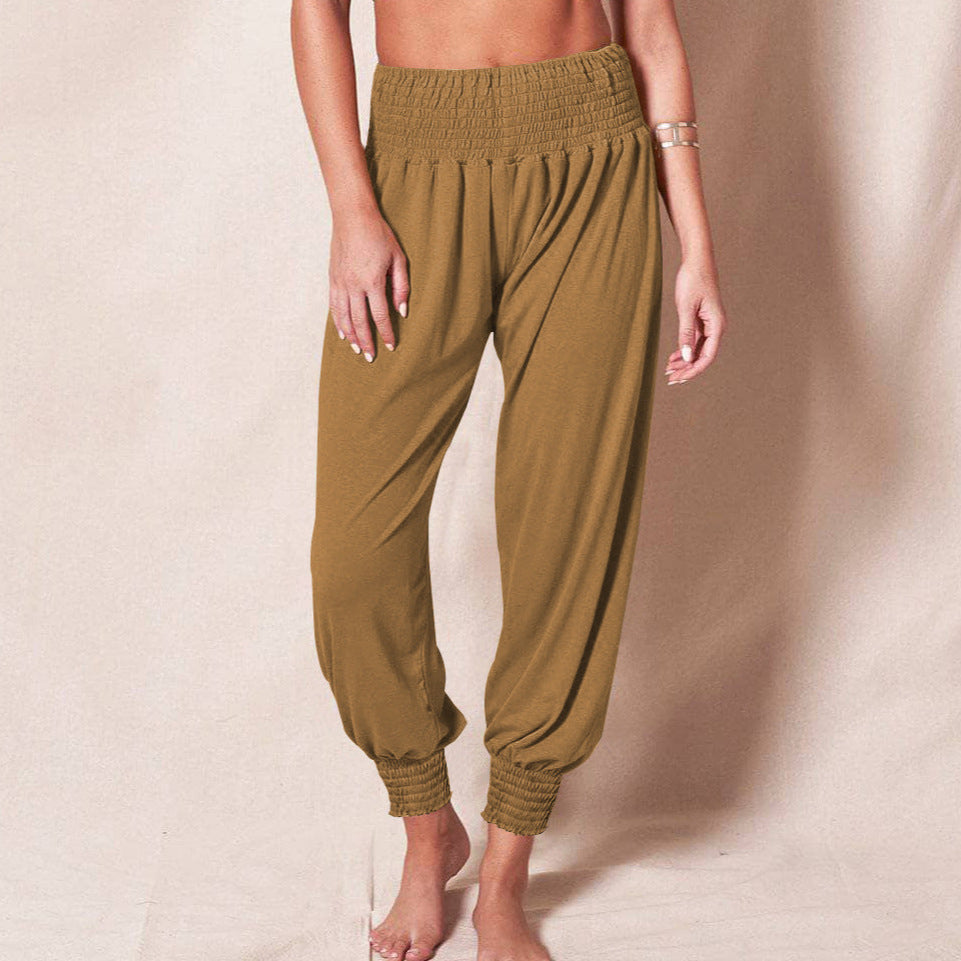 Soft Cotton Harem Pants: Casual Comfort for Yoga & Leisure