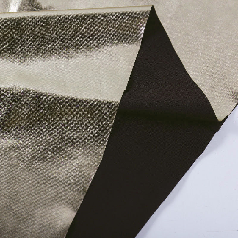 Women's Elegant Shimmering Gold Cowl Neck Slim Fit Maxi Dress for Special Evenings