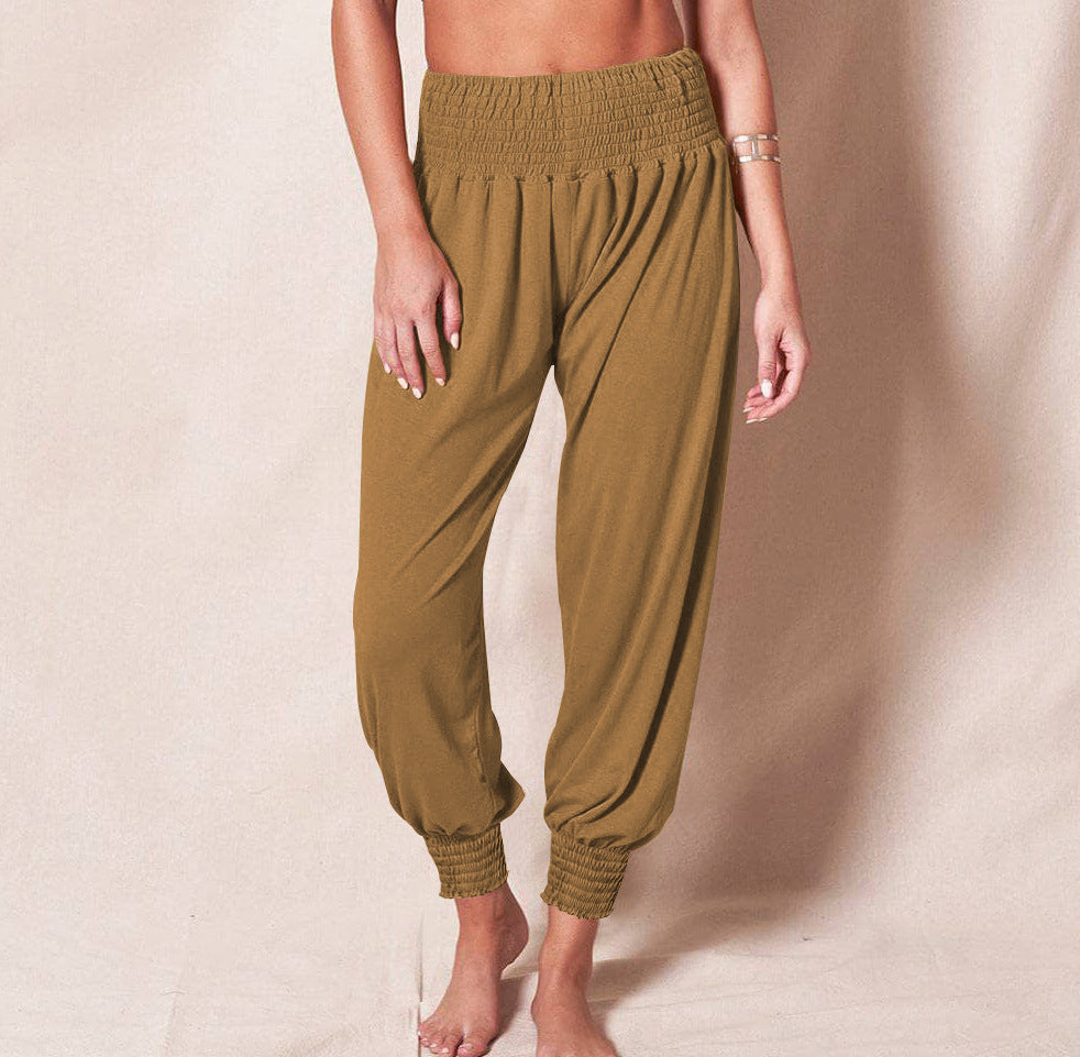 Soft Cotton Harem Pants: Casual Comfort for Yoga & Leisure