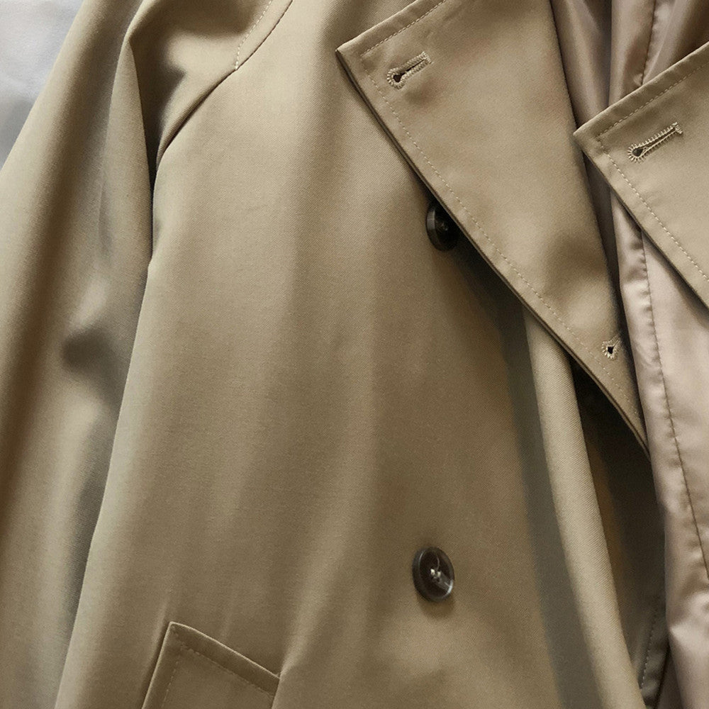 Chic Women's Casual Trench Coat - Stylish Long Sleeve Lapel Outerwear