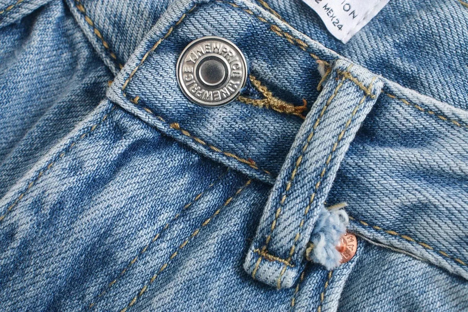 Women's High-Waisted Straight-Leg Denim Jeans