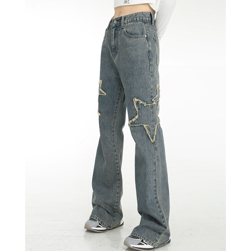 Y2K Star High Waist Flare Jeans