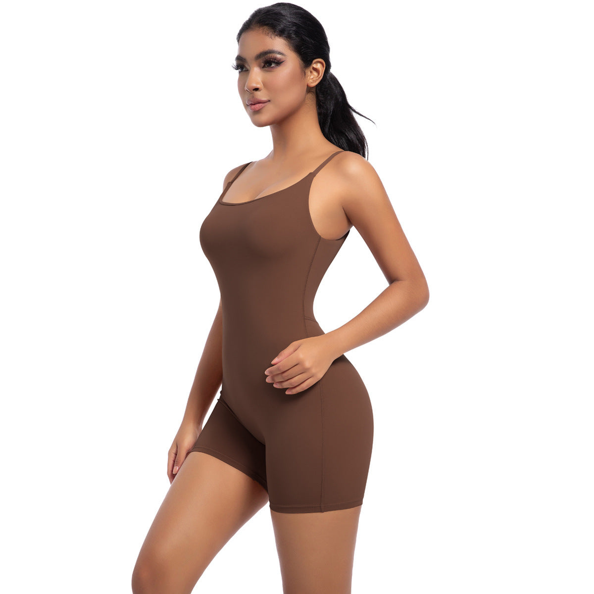 Women's Nude Feel Yoga Sports Jumpsuit - Seamless Athletic Romper