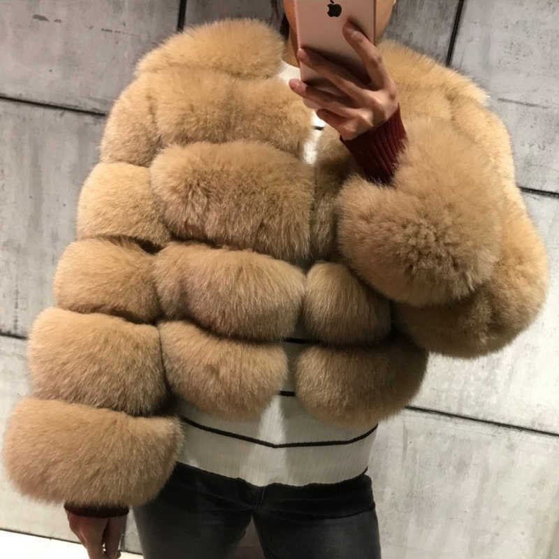 Chic Faux Fur Cropped Warm Jacket Elegant Winter Outerwear