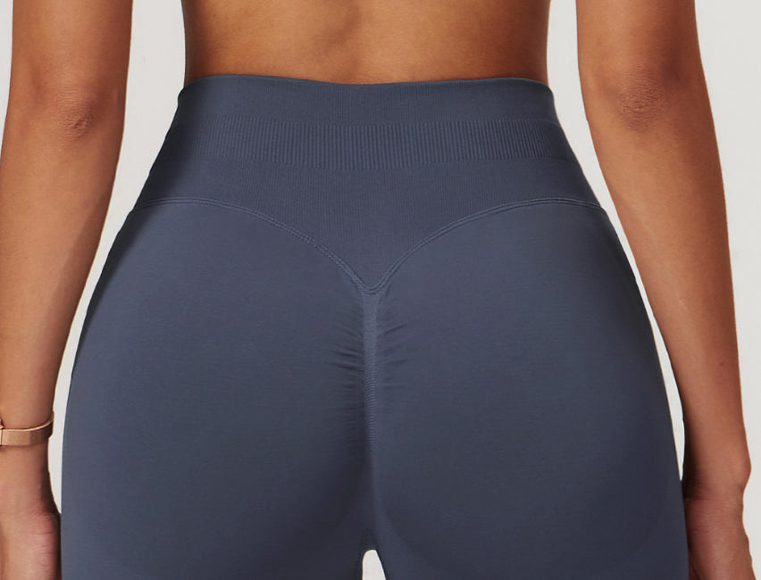 Seamless High Waist Yoga Shorts For Women Skinny Hip Raise