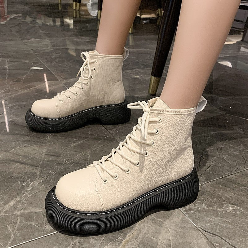 Aria Lace-Up Platform Combat Boots