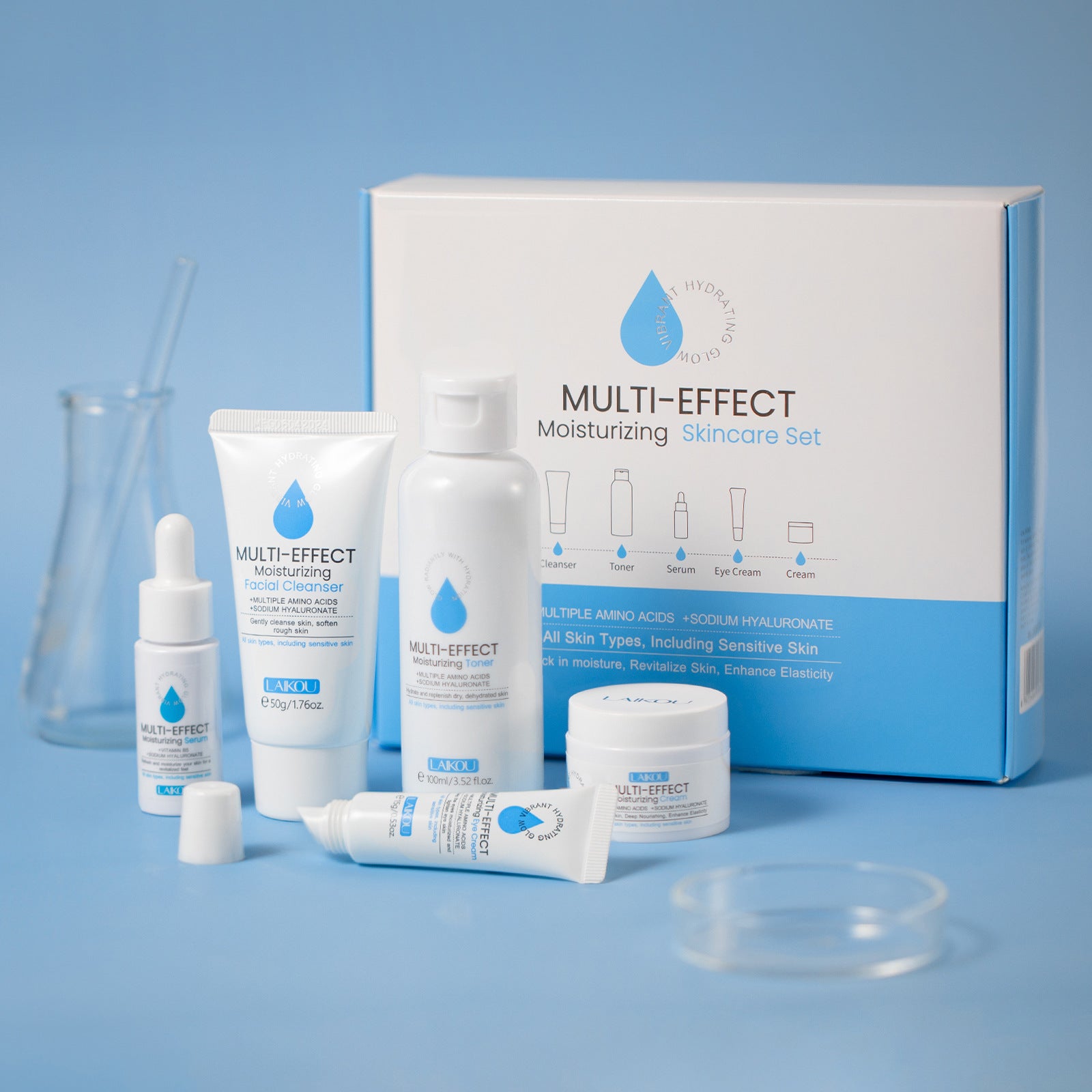 Hydrating 5-Piece Facial Skincare Set