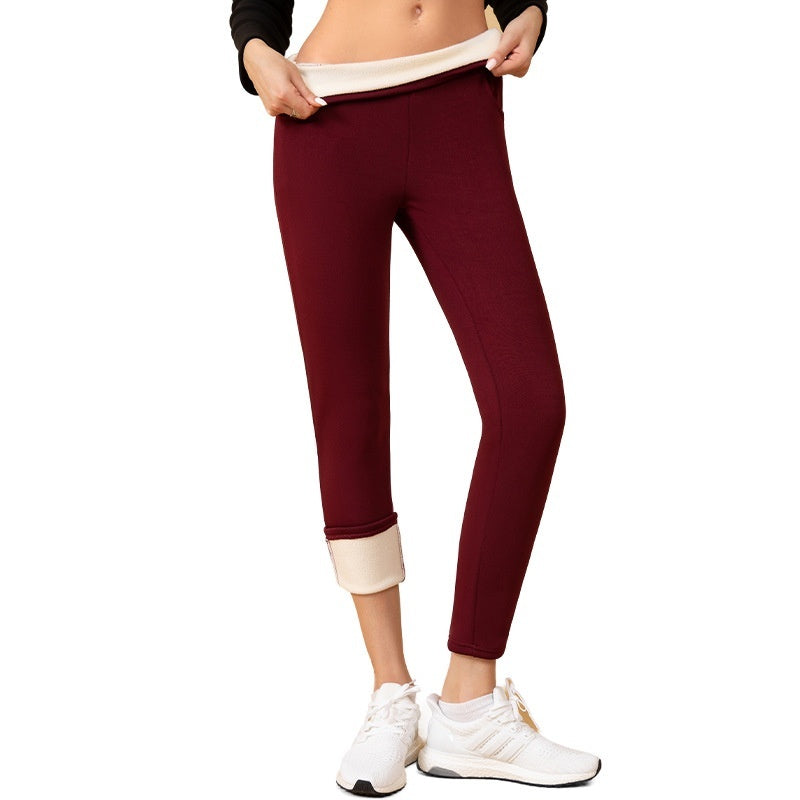 Cozy Plus Size Fleece Lined Thermal Leggings for Winter Warmth