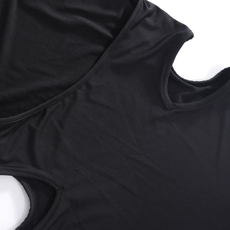 Chic Halter Neck Cut Out Bodycon Mini Dress for Women