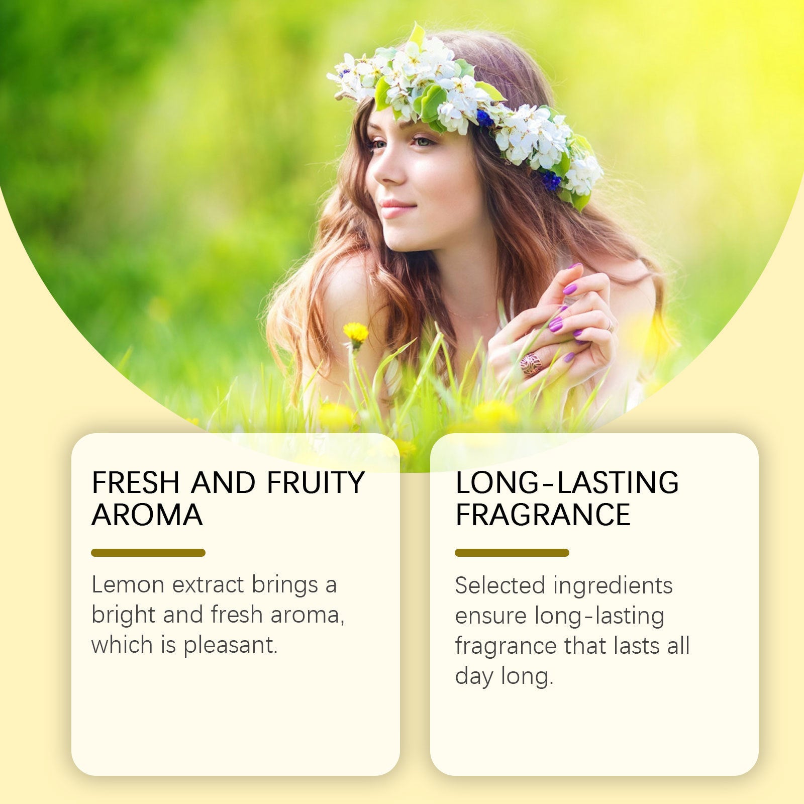 Fresh Lemon Zest 10ml Rollerball Perfume - 3Pcs