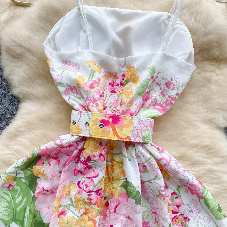 Elegant Floral Strapless Maxi Dress for Sunny Days and Special Occasions