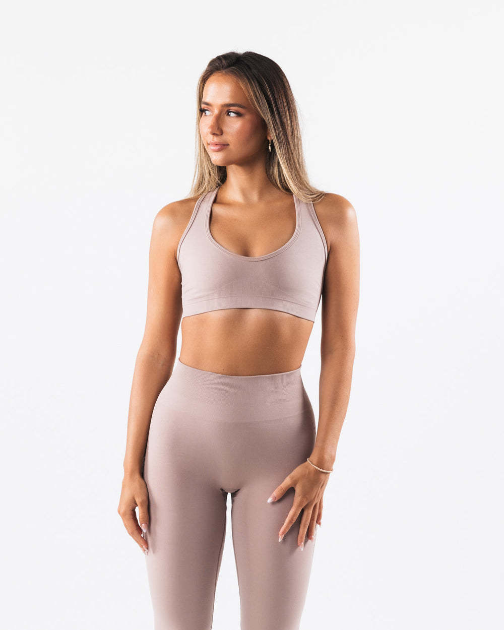 Seamless Ribbed Activewear Set for Women | Yoga Sports Bra & Leggings