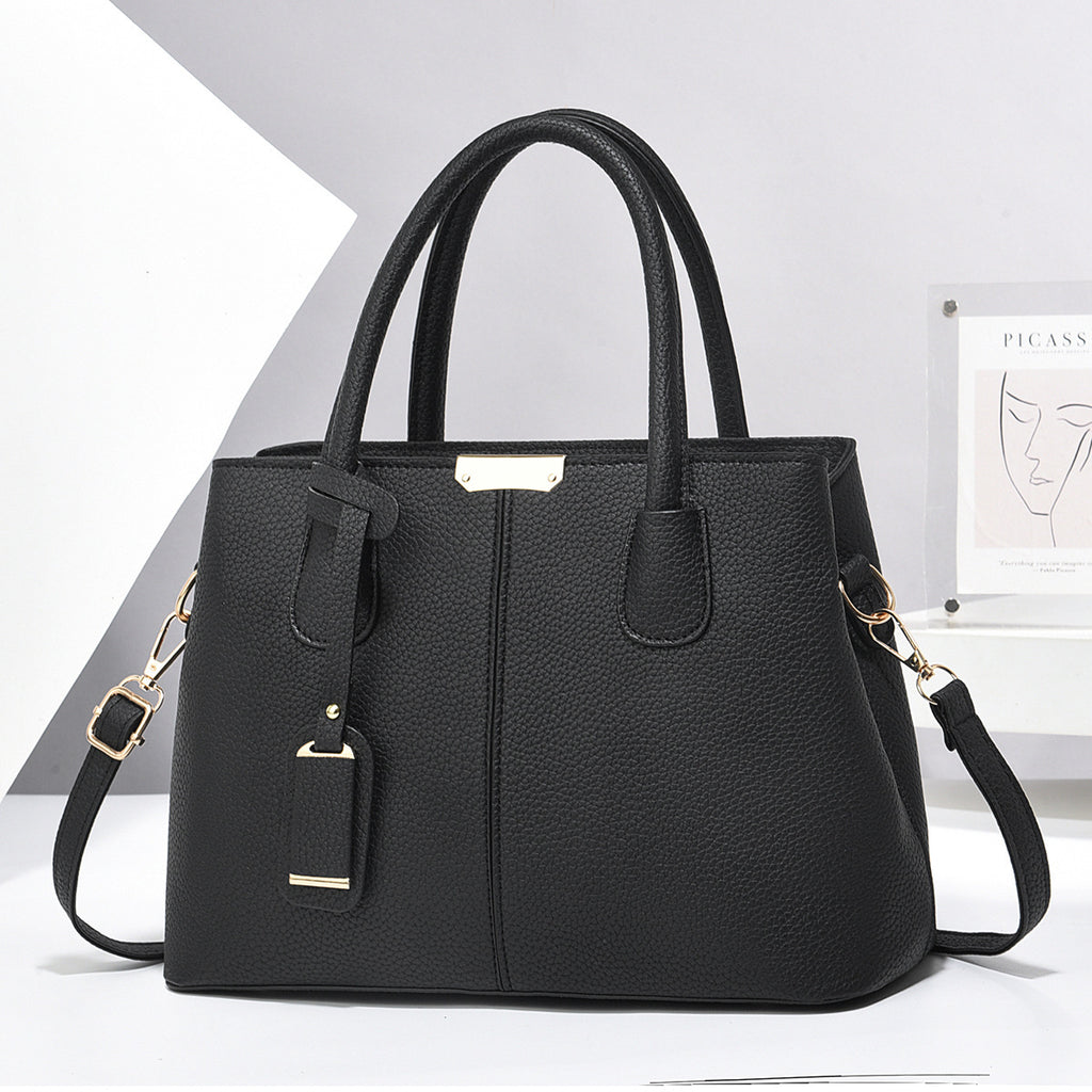 Versatile PU Leather Tote Crossbody Bag for Women