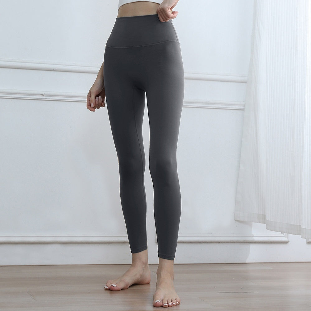 Thickened Traceless High Waisted Fleece Lined Activewear Leggings for Yoga and Fitness